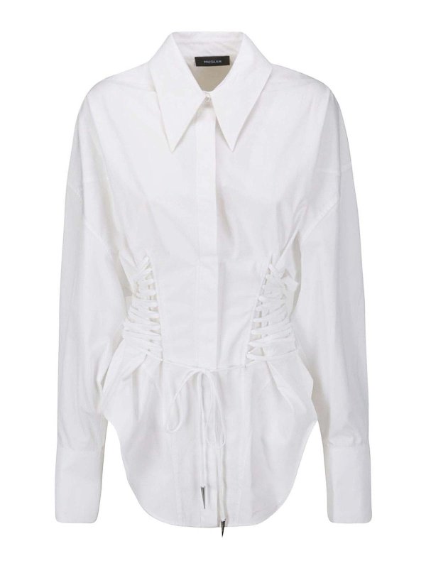 MUGLER: Hemden - Hemd - Weiß