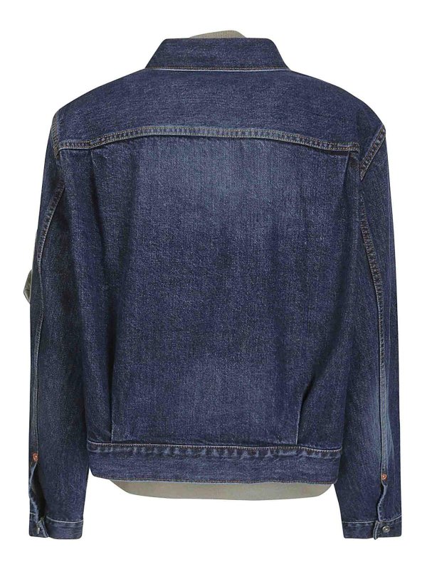 Sacai: denim jacket online - Denim jacket