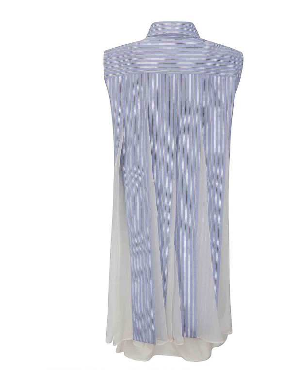 Sacai: Knielange Kleider online - Knielanges Kleid - Schwarz