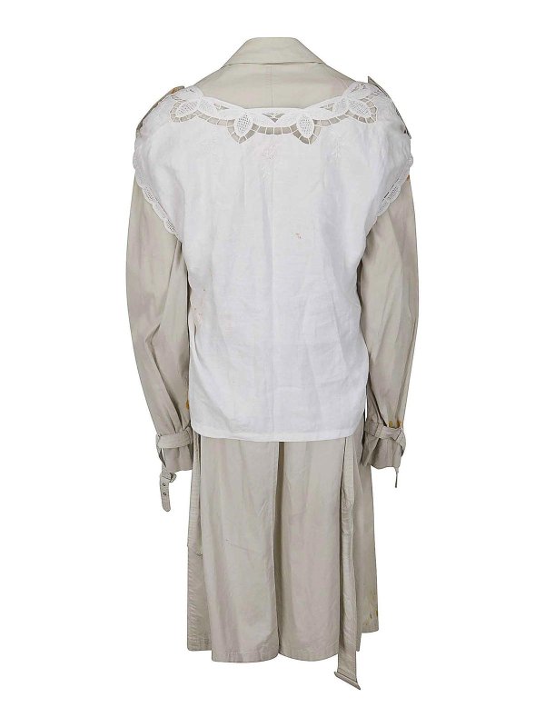 SIMON CRACKER: trench coats online - Beige trench coat with belt