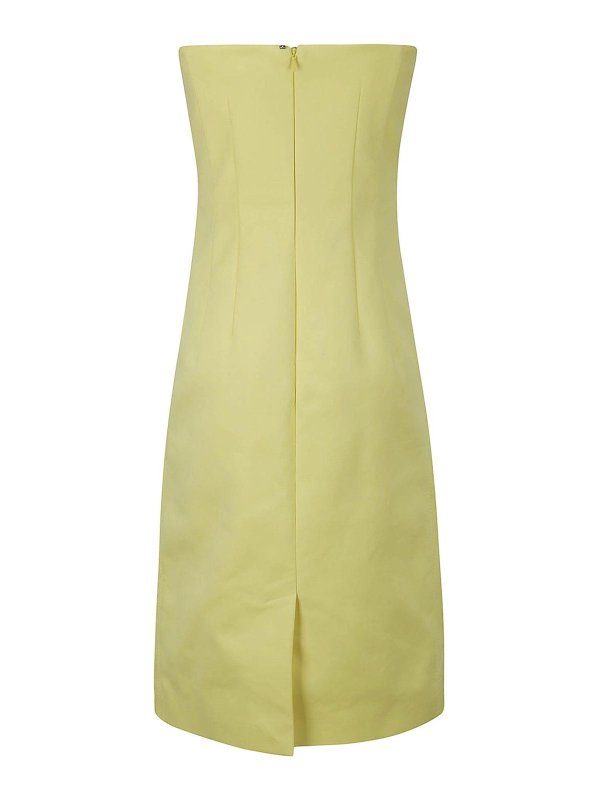 SPORTMAX: ニーレングスドレス online - 膝丈ドレス - イエロー