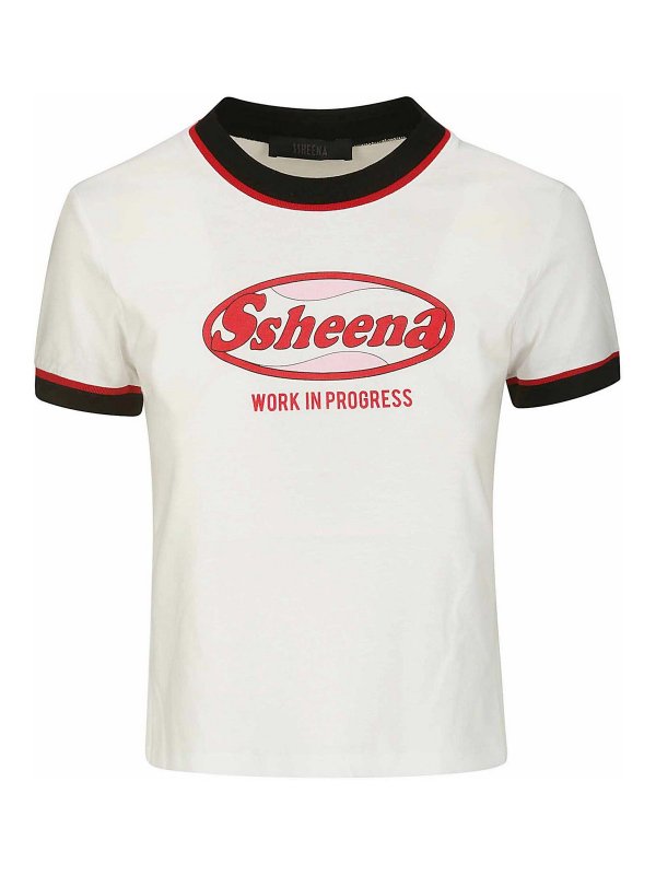 SSHEENA: T-shirts - T-Shirt - Weiß