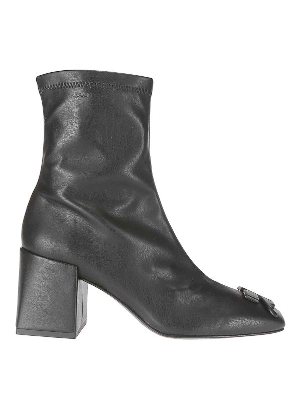 Courreges: ブーティー - アンクルブーツ - 黒