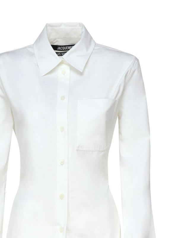 The Best Shops JACQUEMUS: shirts - White cotton shirt
