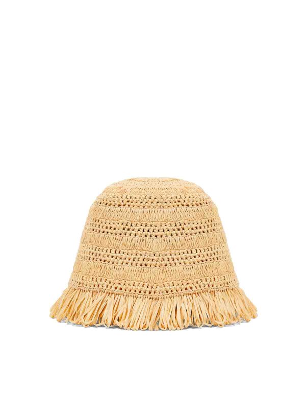 LOEWE: hats & caps online - Straw logo hat