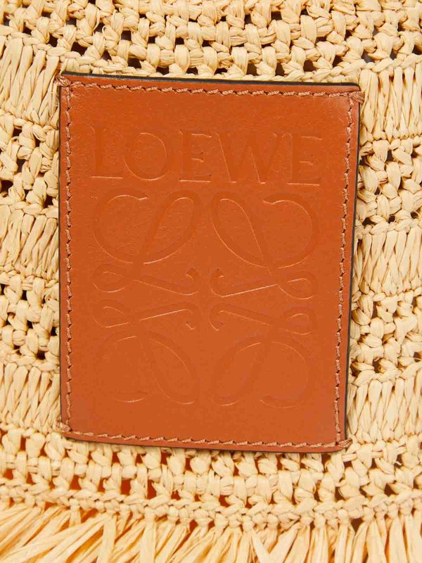 The Best Shops LOEWE: hats & caps - Straw logo hat