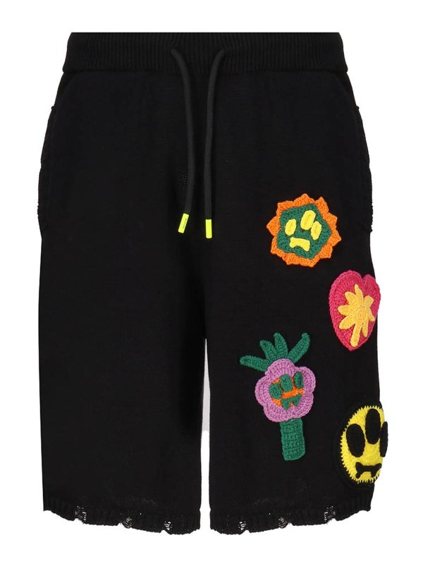 BARROW: pantaloni shorts - Shorts with patches