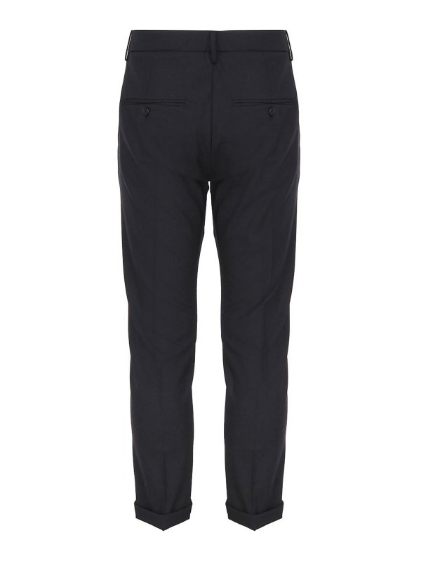 DONDUP: casual trousers online - Gaubert slim flannel trousers