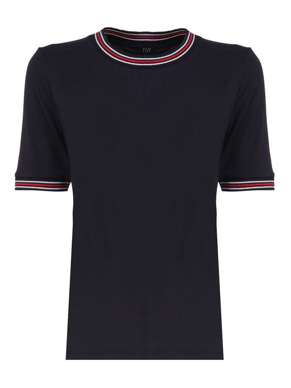 FAY: T-shirts - T-Shirt - Blau