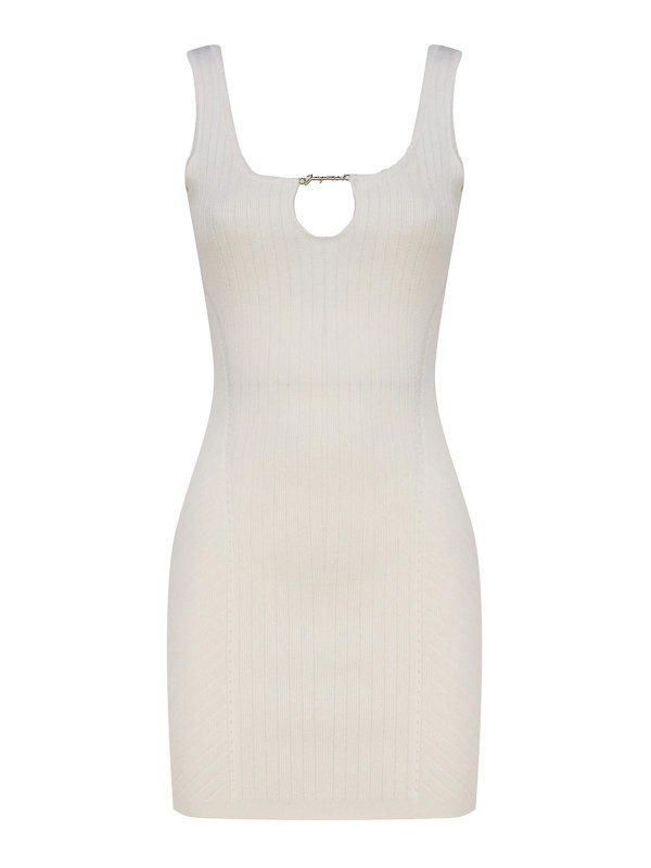 JACQUEMUS: short dresses - White mini dress