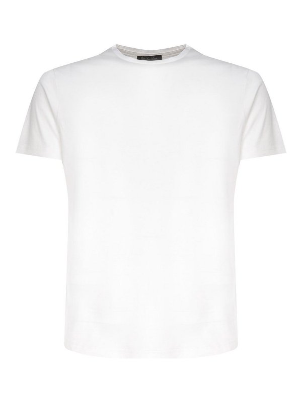 Loro Piana: T-shirts - T-Shirt - Weiß
