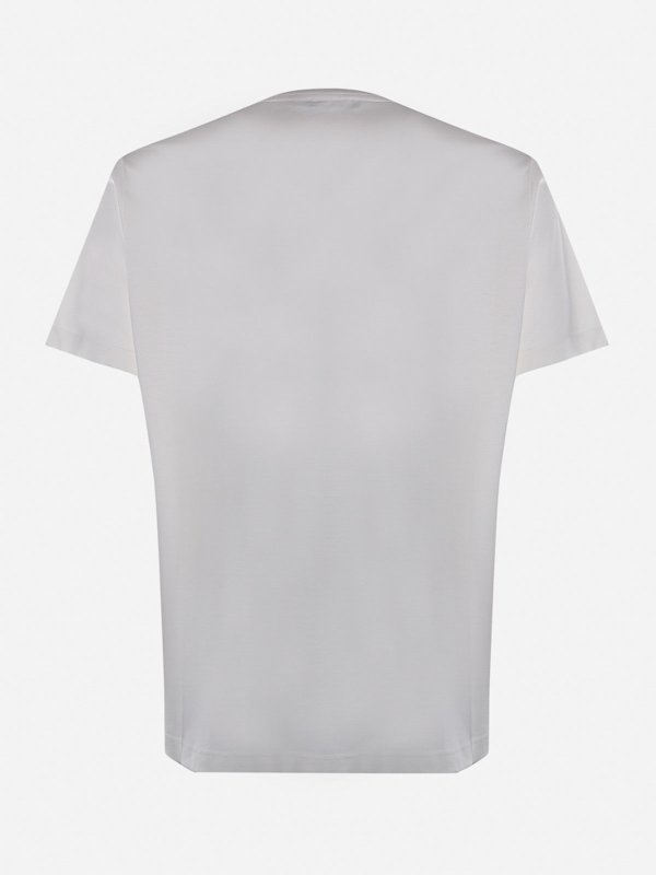 Loro Piana: T-shirts online - T-Shirt - Weiß