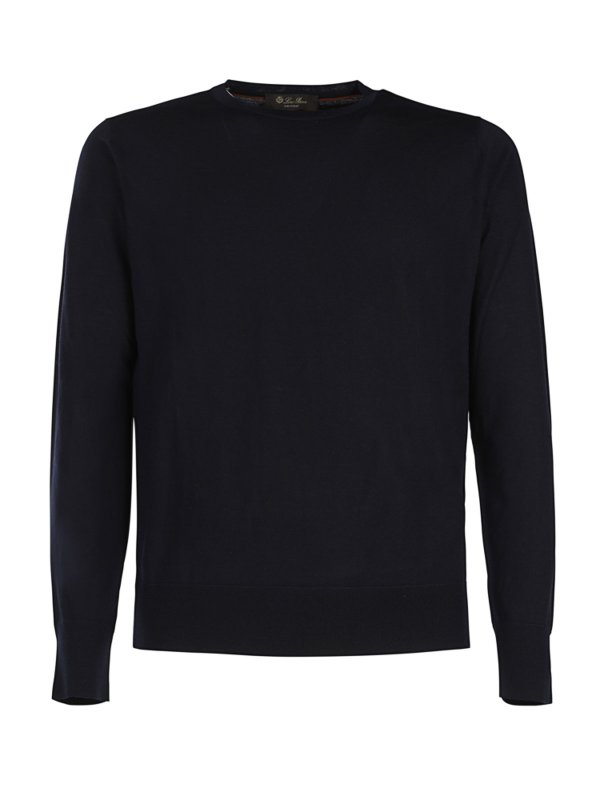 Loro Piana: クルーネック online - クルーネック - ブルー