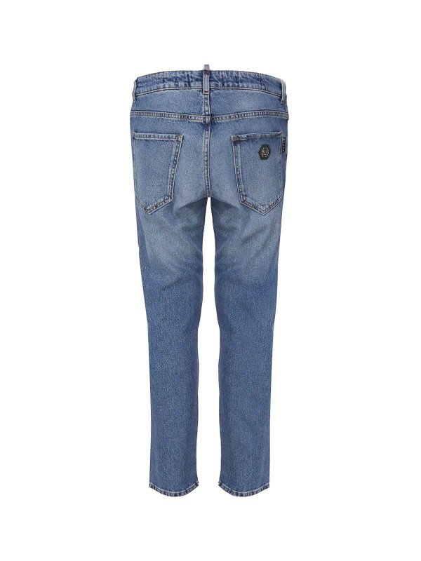 PHILIPP PLEIN: Jeans pitillos online - Vaqueros Pitillos - Azul