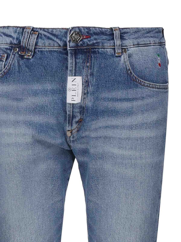 The Best Shops PHILIPP PLEIN: Jeans pitillos - Vaqueros Pitillos - Azul