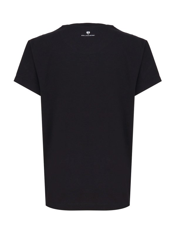 STELLA McCARTNEY: t-shirts online - Cotton t-shirt with circular logo