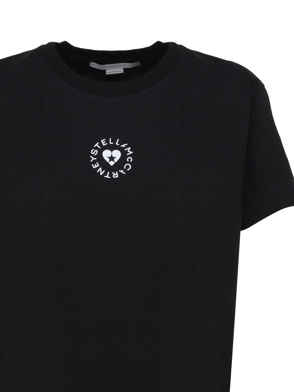 The Best Shops STELLA McCARTNEY: t-shirts - Cotton t-shirt with circular logo