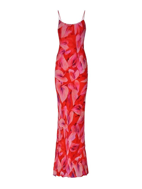THE ANDAMANE: maxi dresses - Isabelle printed georgette long dress