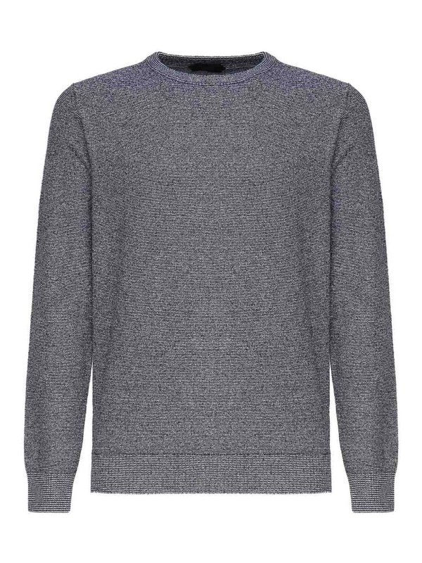 ZANONE: Pull col rond - Pull Col Rond - Noir
