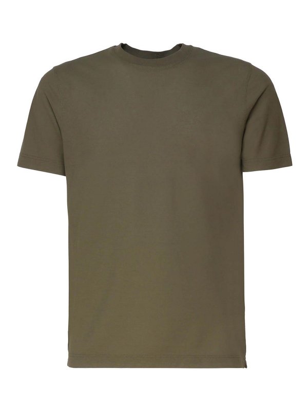 ZANONE: T-shirts - T-Shirt - Vert