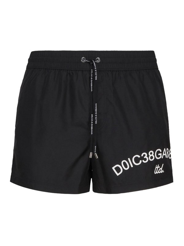 DOLCE & GABBANA: Costumi piscina e boxer - Costume con logo