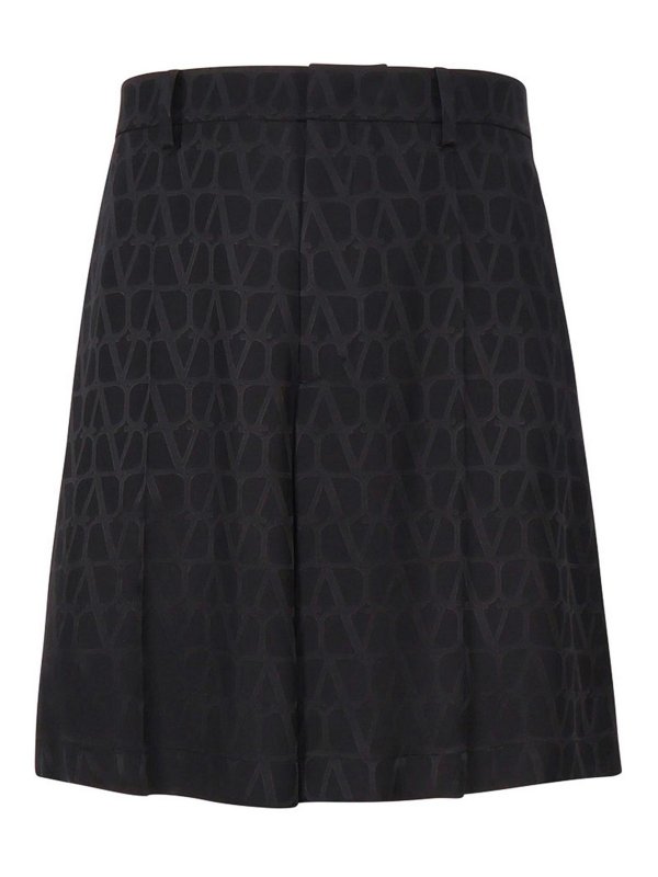 VALENTINO GARAVANI: トラウザーショーツ - ショートパンツ - 黒