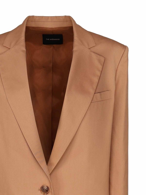 The Best Shops THE ANDAMANE: blazers - Oversized guia single-breasted blazer