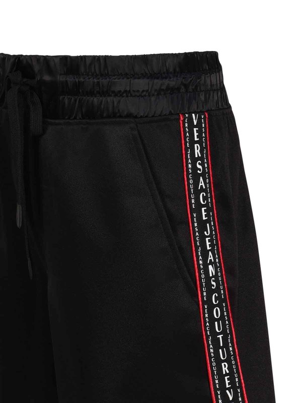 The Best Shops Versace Jeans Couture: Trousers Shorts - Shorts with embossed logo