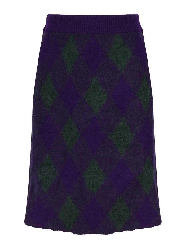 BURBERRY: Knielange und Midi Röcke - Midirock - Blau