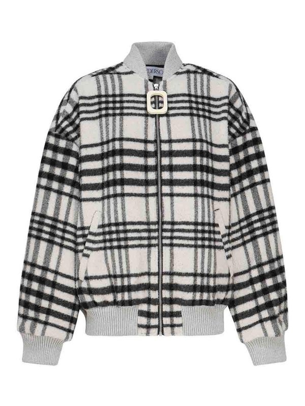 J.W. ANDERSON: bombers - Check bomber jacket