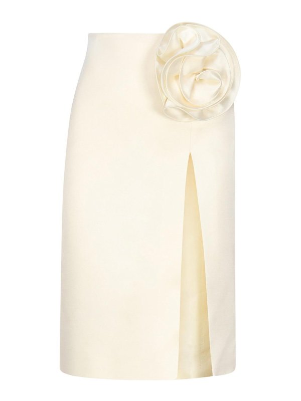 MAGDA BUTRYM: Faldas media pierna y semilargas - Falda Semilarga - Blanco