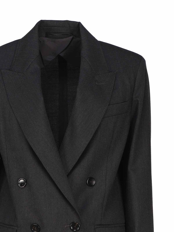 The Best Shops Max Mara: blazers - Double breasted blazer in wool blend