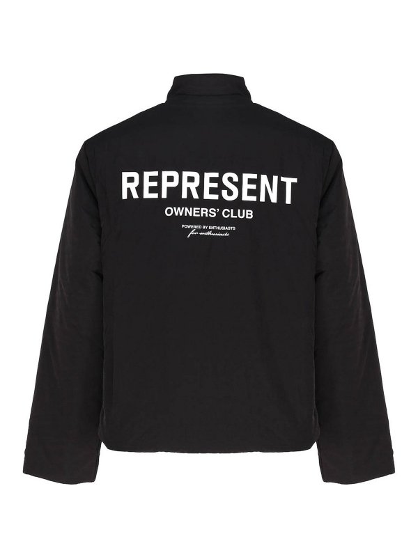 REPRESENT: casual jackets online - High neck jacket with zip closure