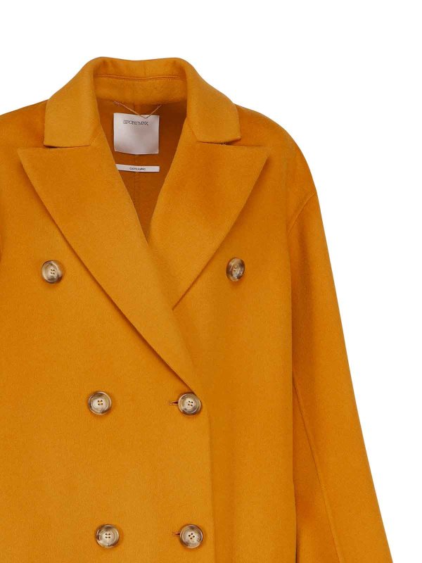 The Best Shops SPORTMAX: short coats - Double-breasted coat in cashmere blend