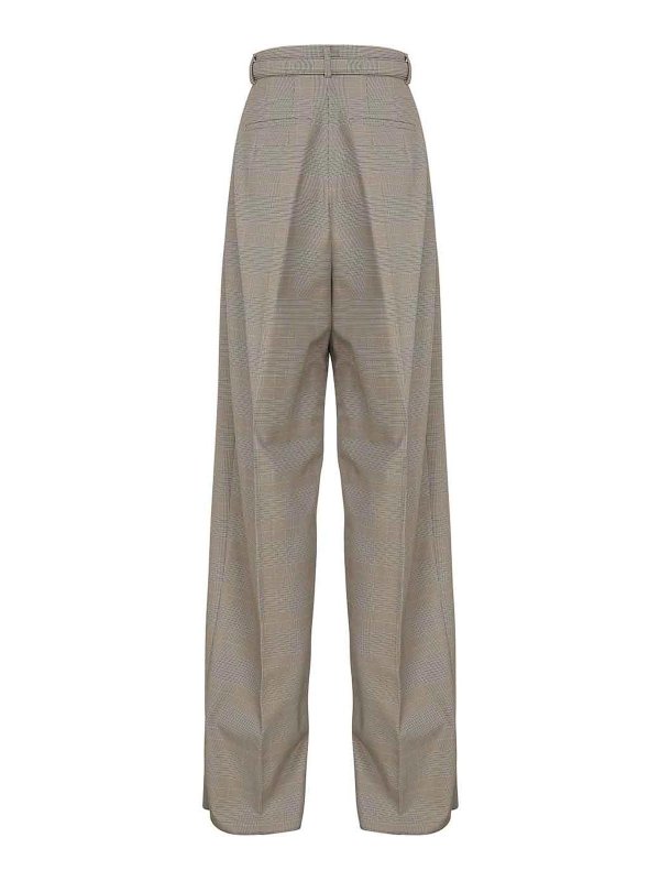 SPORTMAX: casual trousers online - Oversized trousers in prince of wales