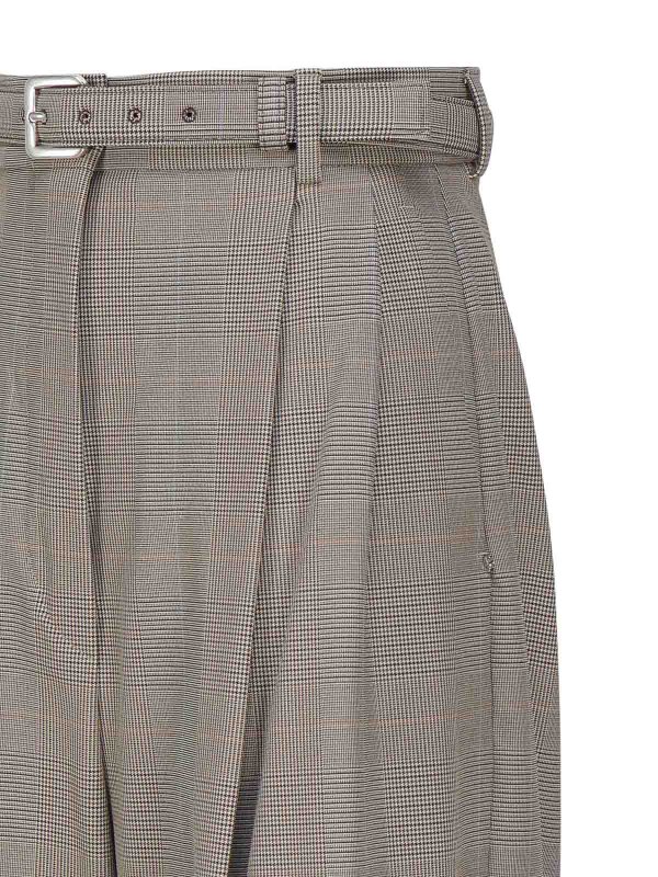 The Best Shops SPORTMAX: casual trousers - Oversized trousers in prince of wales