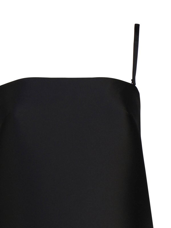 The Best Shops SPORTMAX: short dresses - Straight mini dress with feather insert