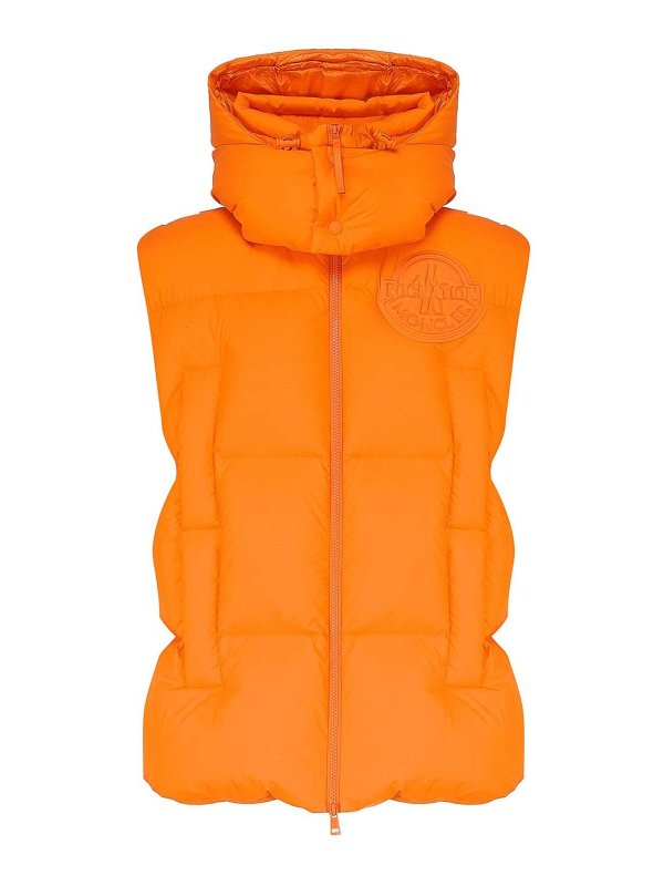 MONCLER: Chaquetas y Chaquetones acolchados - Chaqueta Alcochada - Naranja