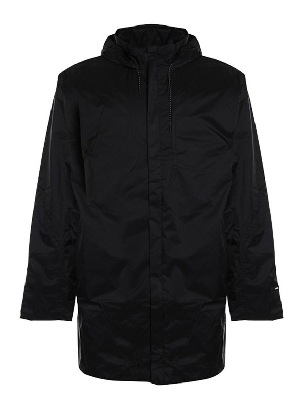 RAINS: Lange Daunenmäntel - Daunenmantel - Schwarz