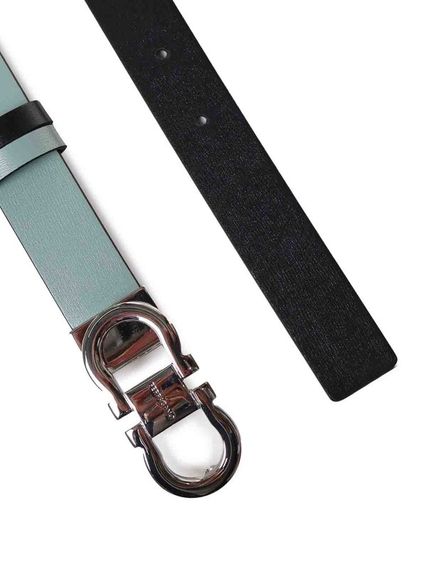 SALVATORE FERRAGAMO: belts online - Gancini reversible belt in calfskin
