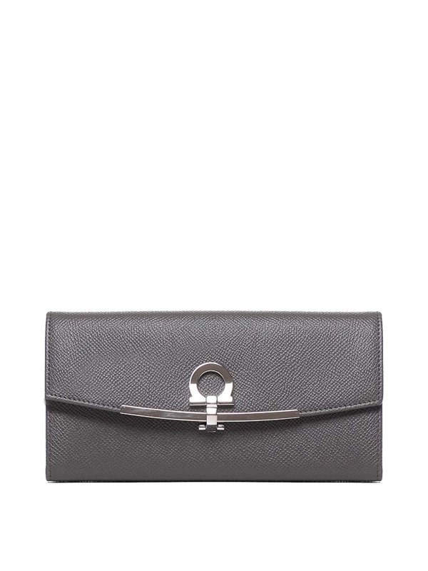 SALVATORE FERRAGAMO: Portefeuilles - Portefeuilles - Gris