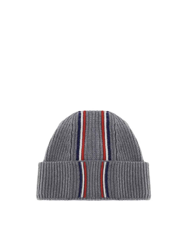 MONCLER: Mützen online - Mütze - Grau