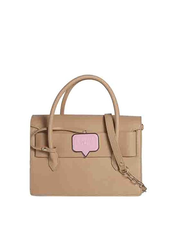 CHIARA FERRAGNI: トートバッグ - トートバッグ - ベージュ