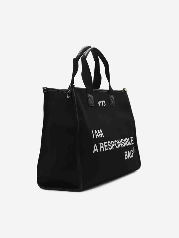 v°73: cross body bags online - Responsibility cotton tote bag