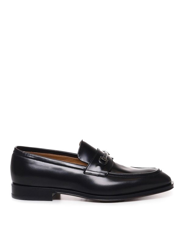 SALVATORE FERRAGAMO: Loafers & Slippers - Leather loafers with gancini