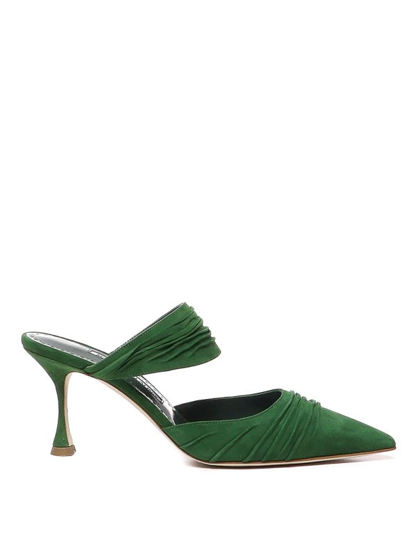 MANOLO BLAHNIK: sabot - Sabot Circeamu In Pelle Scamosciata