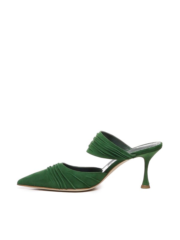 Sabot Circeamu In Pelle Scamosciata shop online: MANOLO BLAHNIK
