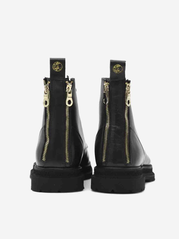 GIULIANO GALIANO: ankle boots online - Tiger leather ankle boots