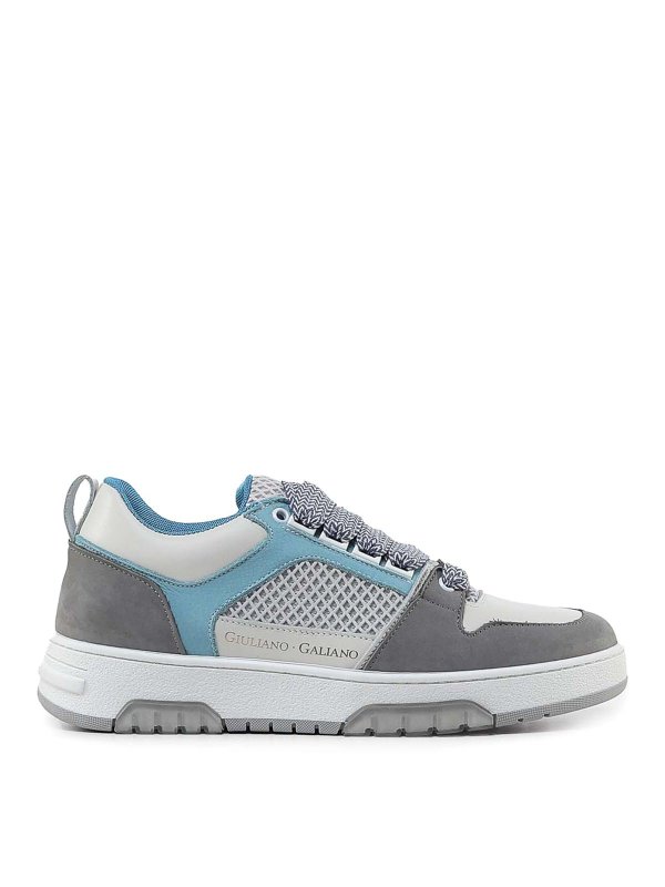 GIULIANO GALIANO: trainers - Vyper sneakers in mesh and suede