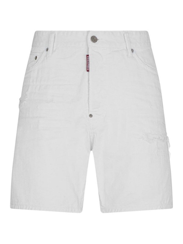 DSQUARED2: Hosen Shorts - Shorts - Weiß